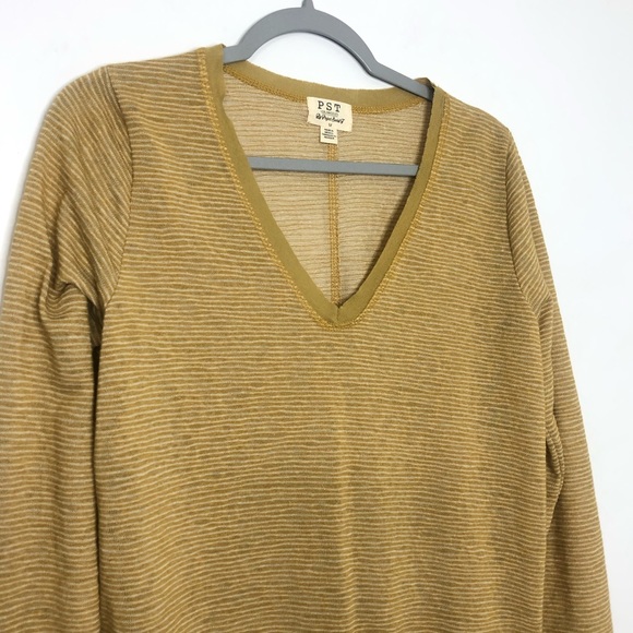 Project Social Tee PST Mustard Long Sleeve Top size Medium - Picture 4 of 7
